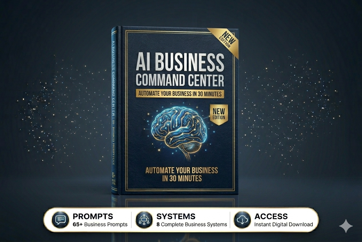 AI Business Command Center standalone book with prompts systems access bar
